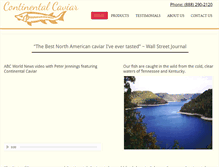 Tablet Screenshot of continentalcaviartn.com